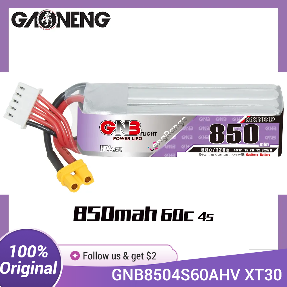 GAONENG GNB LiPo Battery 850mA - Drone Battery 3S review and price