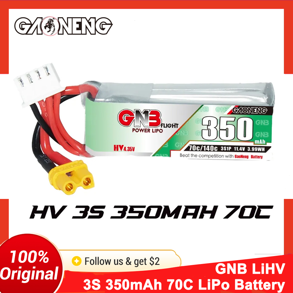 Gaoneng GNB 350mAh 3S 70C LiPo - Drone Battery 3S review and price