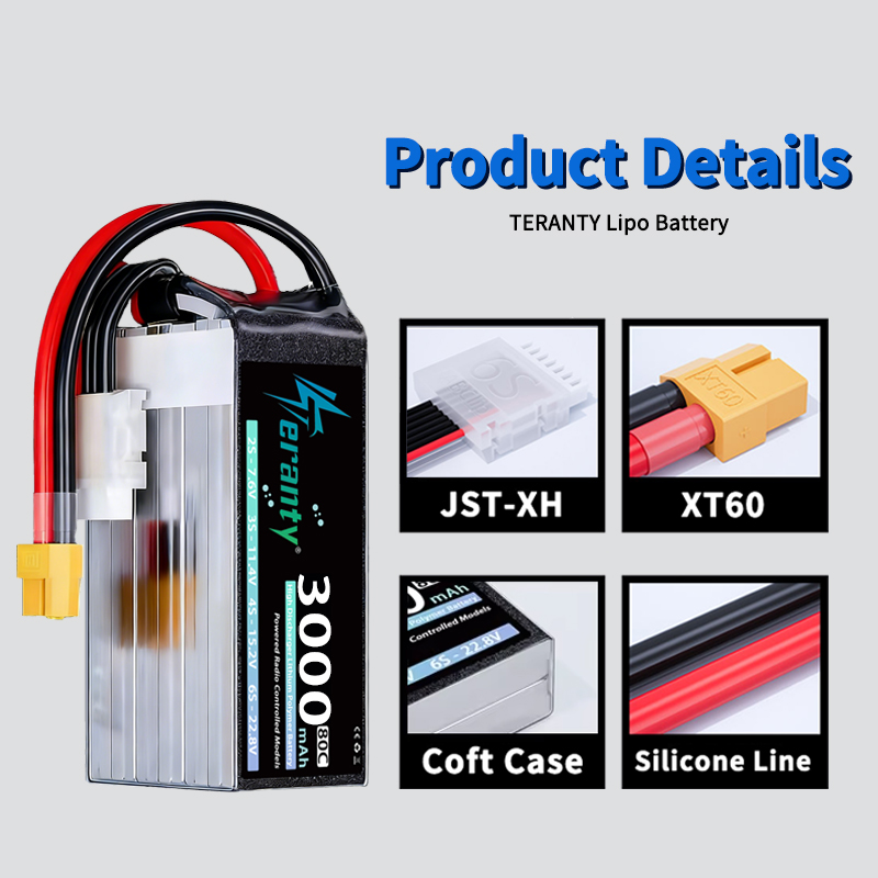TERANTY 6S 22.8V 3000mAh 80C/1 - Drone Battery 6S review and price